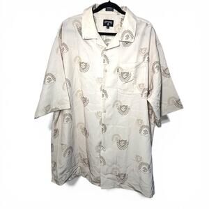 Vintage Rocawear XL Mens Shirt short-sleeve button-up 2000s Y2K Streetwear Logo